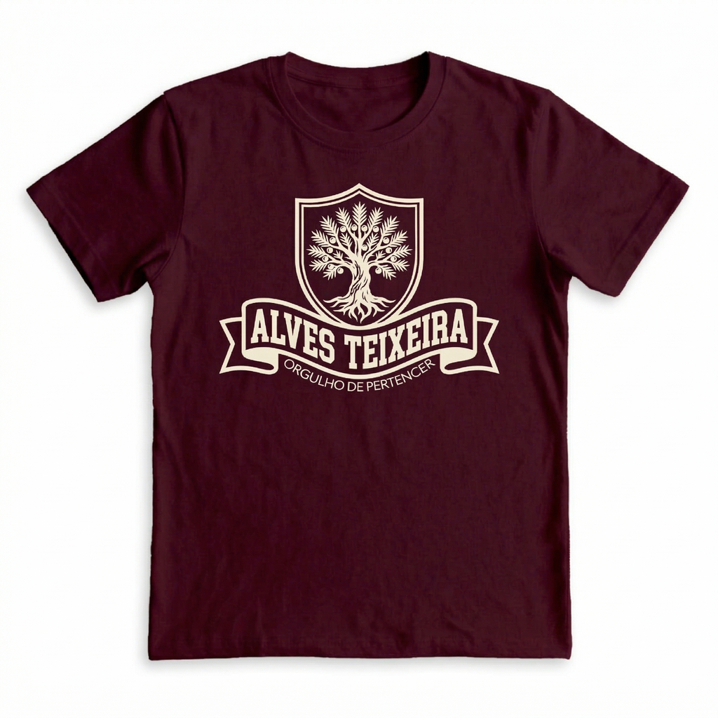 CAMISETA ALVES TEIXEIRA brasao teixo